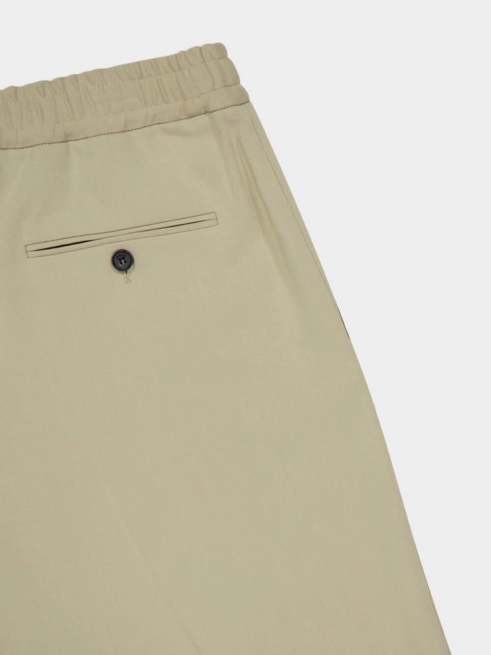 Sand Casual Fit Crepe Trousers