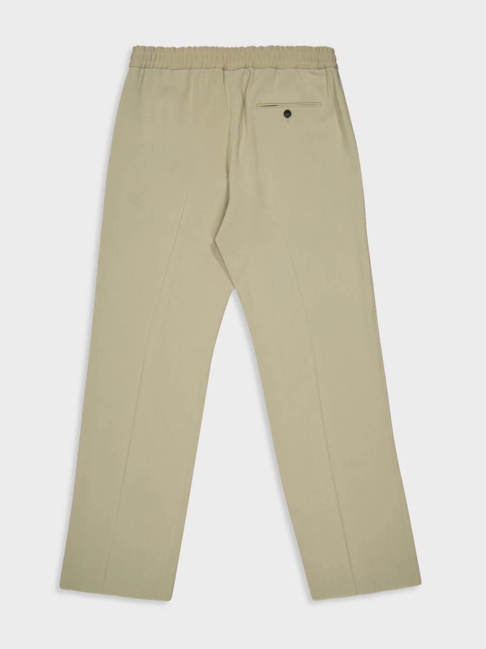 Sand Casual Fit Crepe Trousers