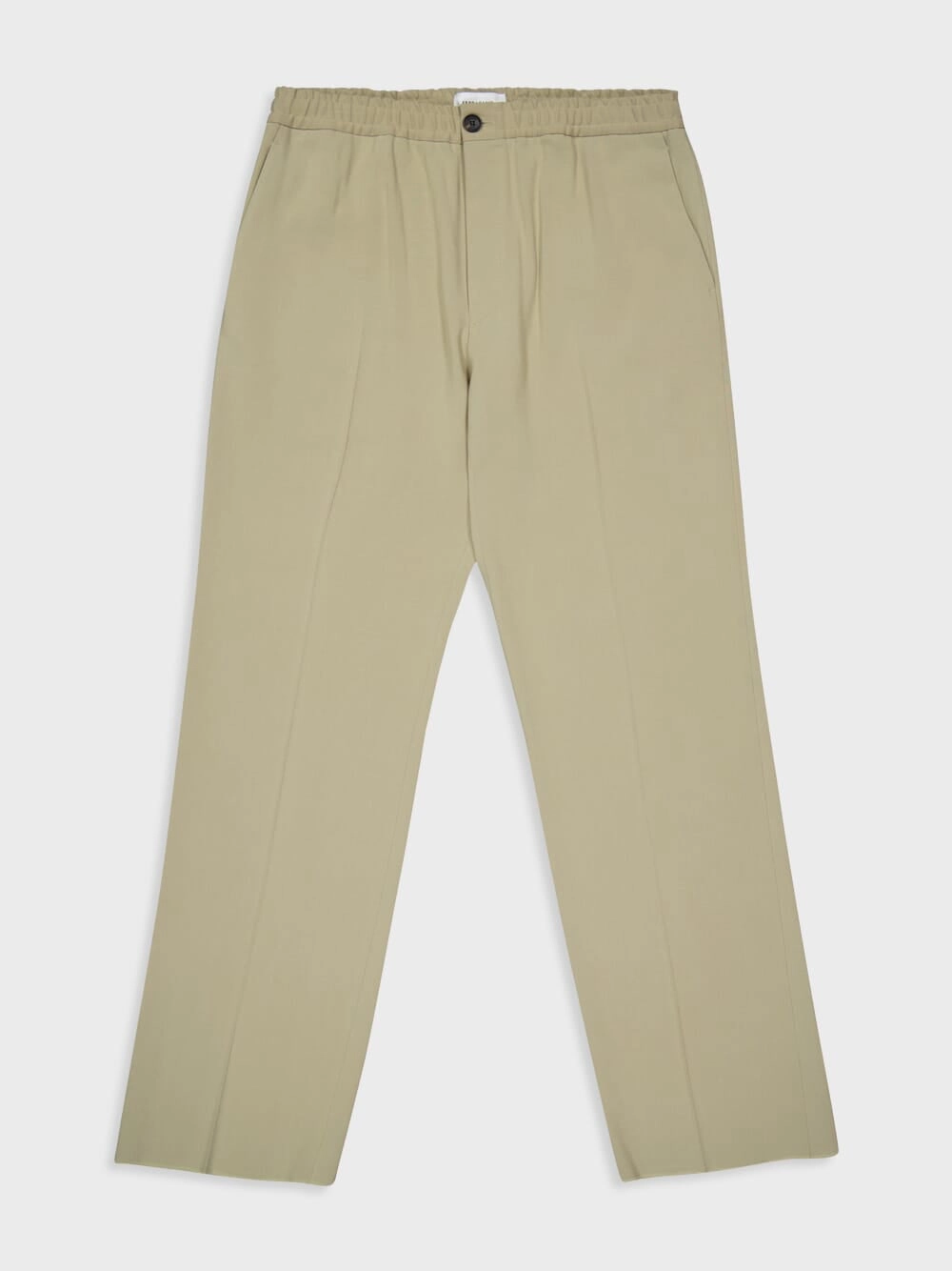 Sand Casual Fit Crepe Trousers