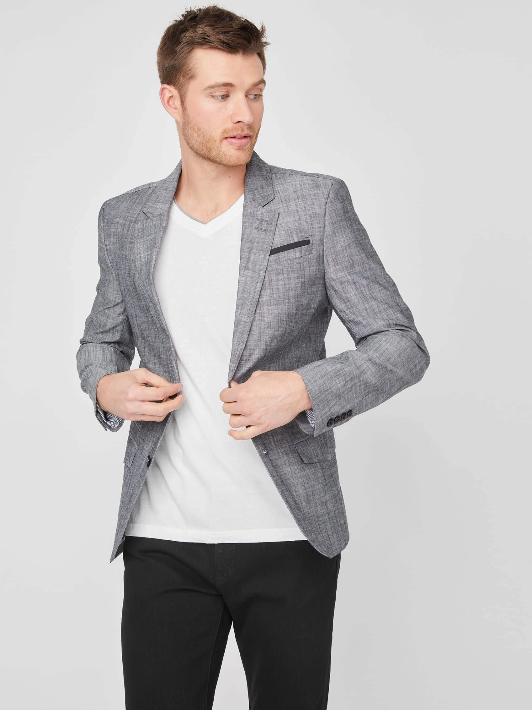 Sanders Chambray Blazer