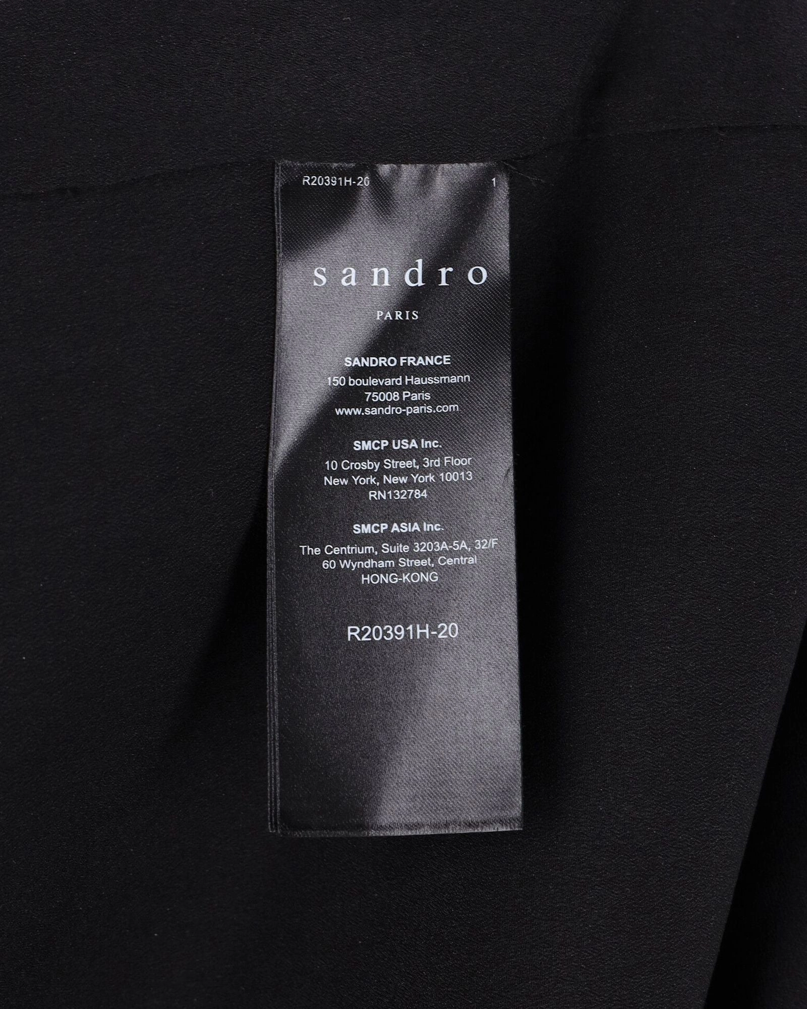 Sandro Embellished Sequin Mini Dress in Black Polyester