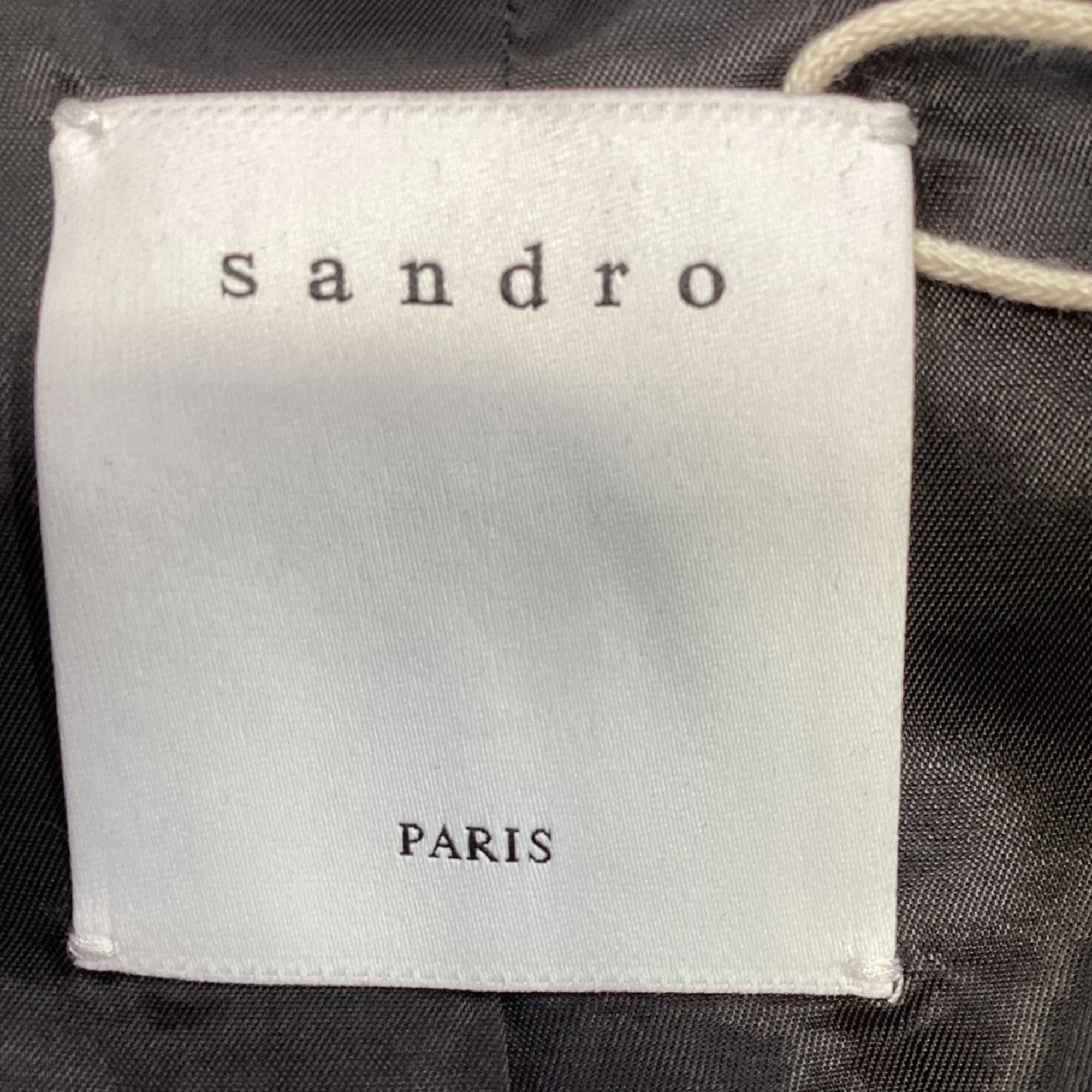 Sandro Paris Single-Breasted Blazer in Black Wool