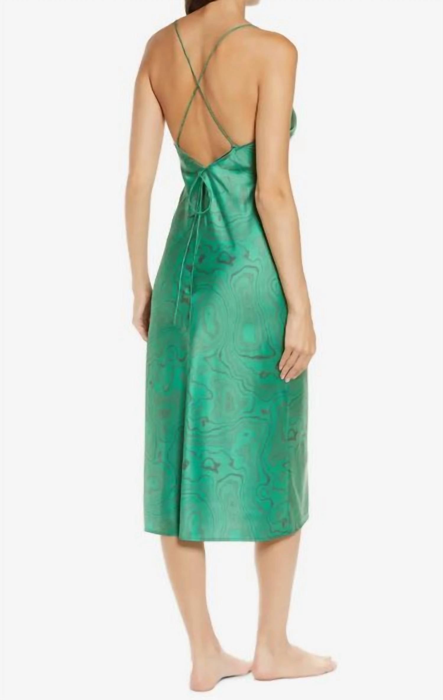 Satin Slip In Malachite