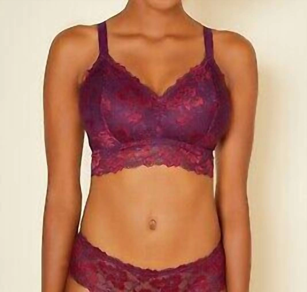 Savona Curvy Longline Bra In Deep Purple