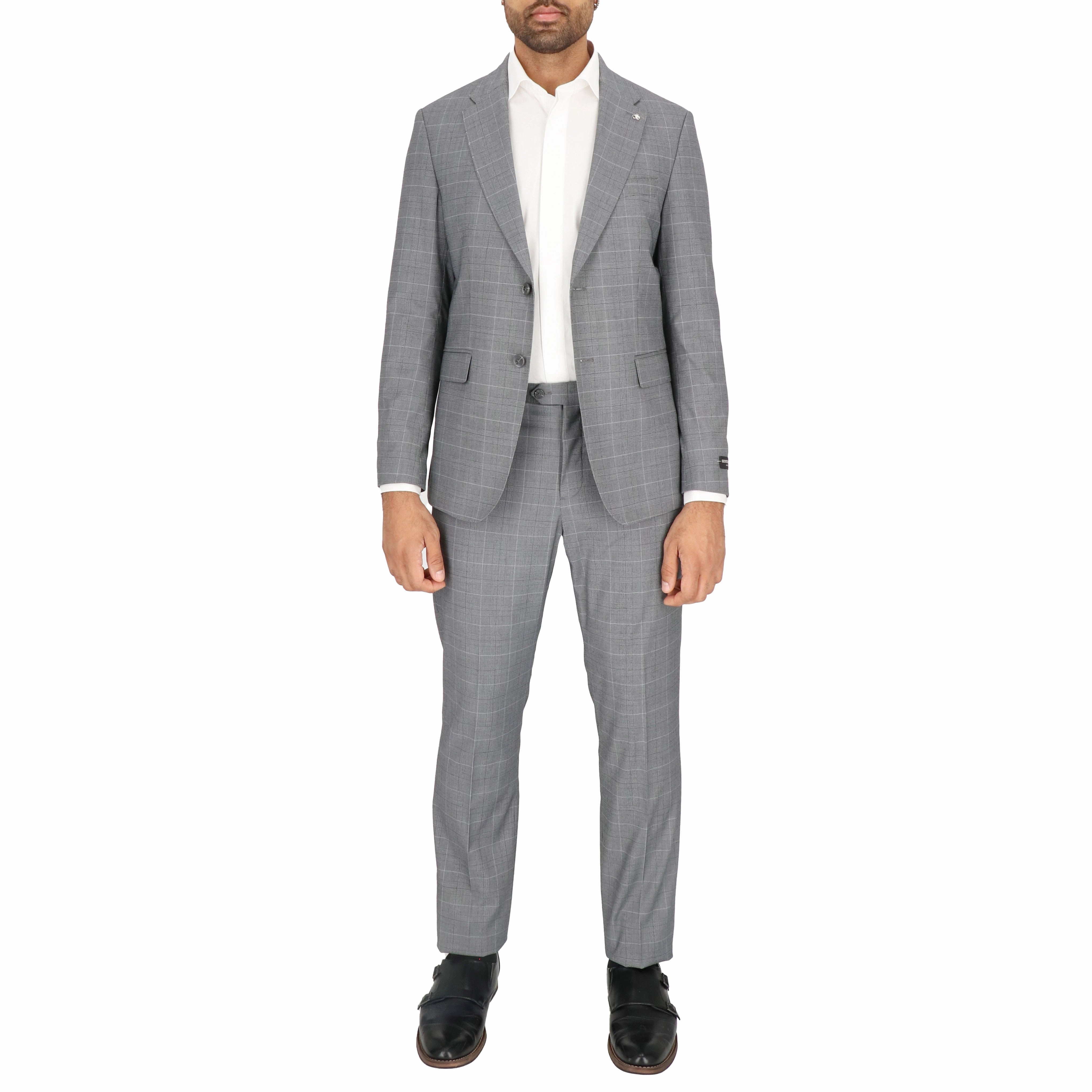 Scotch & Soda Mens Grey Suit