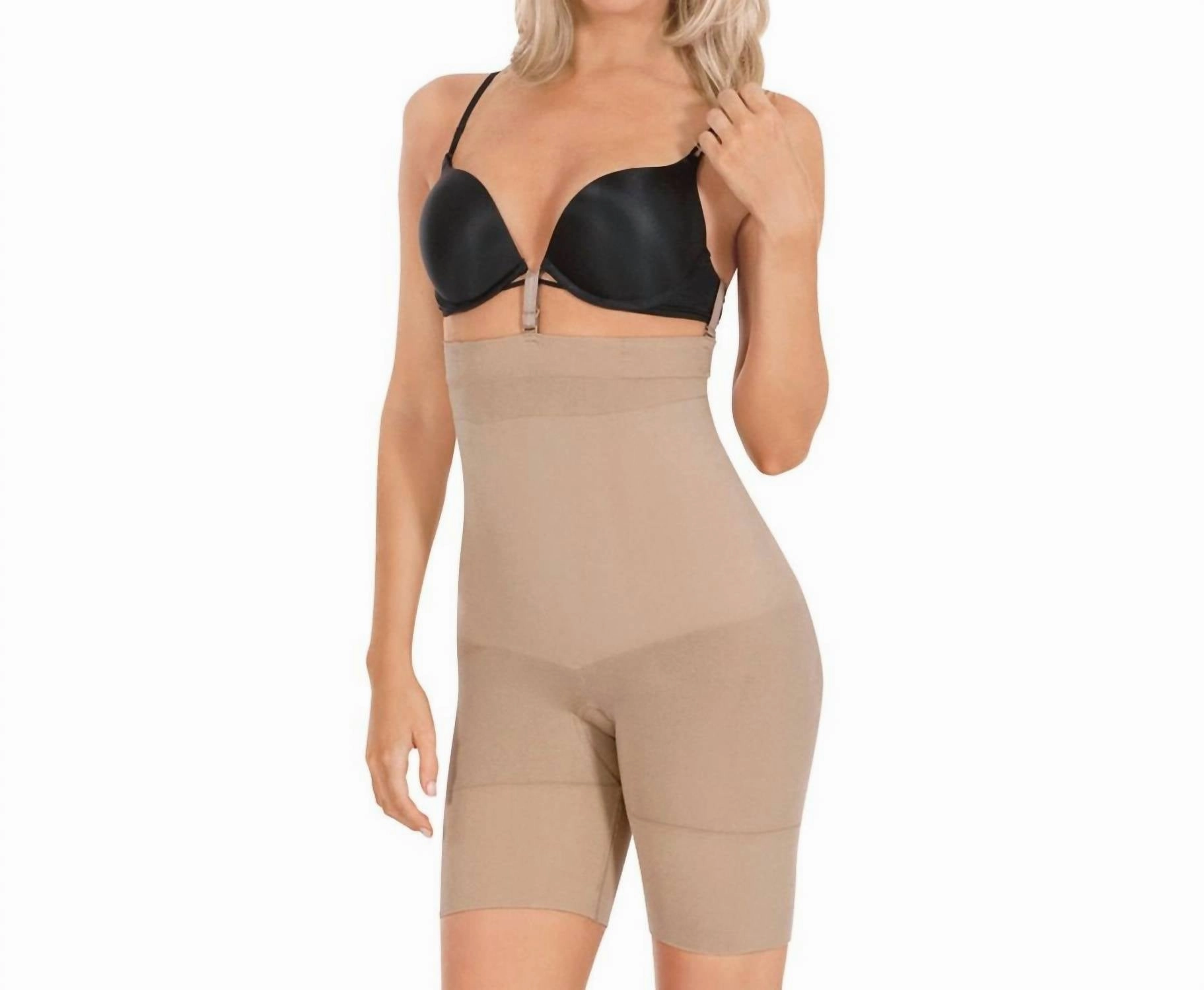 Seamless High Waist Boxer Shaper In Nude