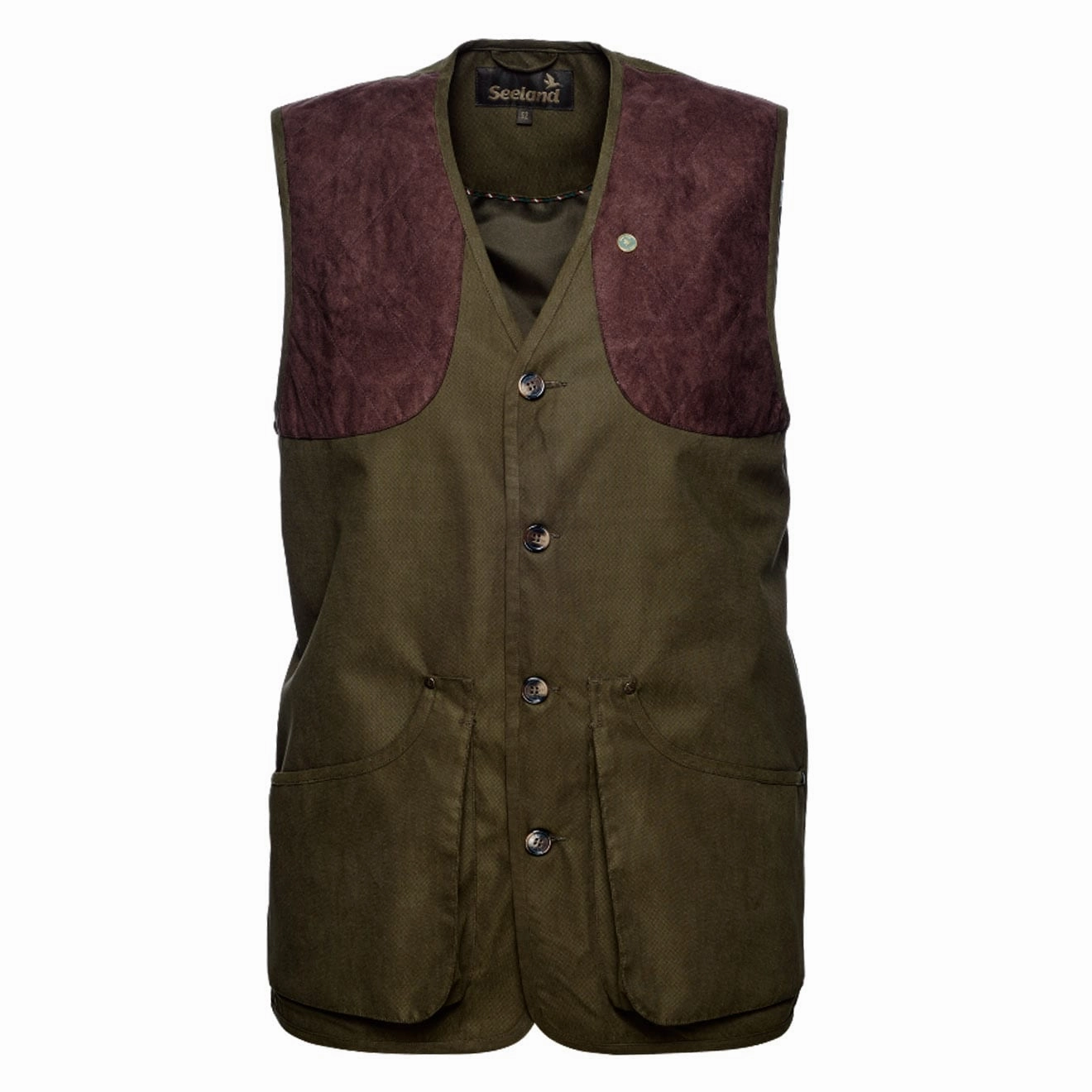 Seeland Woodcock II Waistcoat Shaded Olive henley shirts online