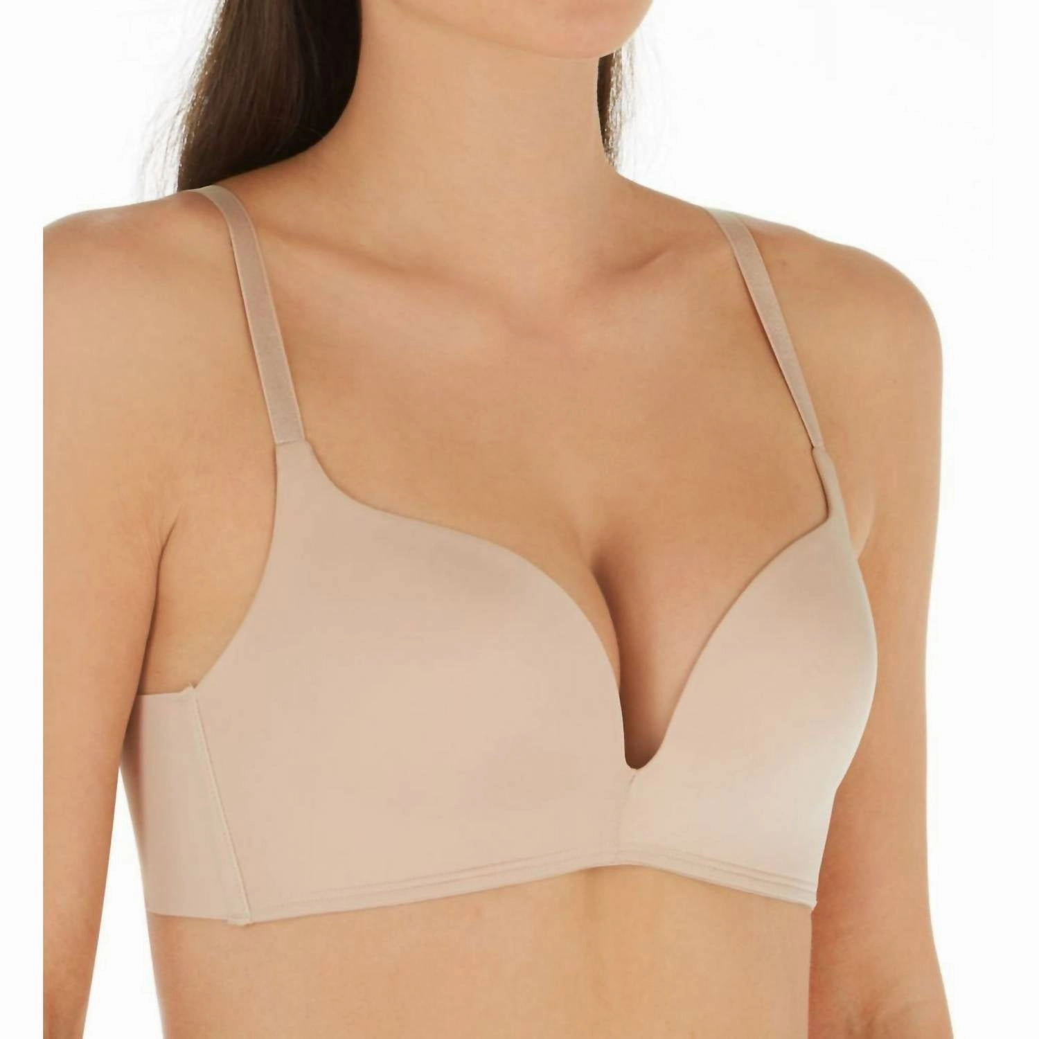 Self Expressions Wireless Push Up Bra In Beige