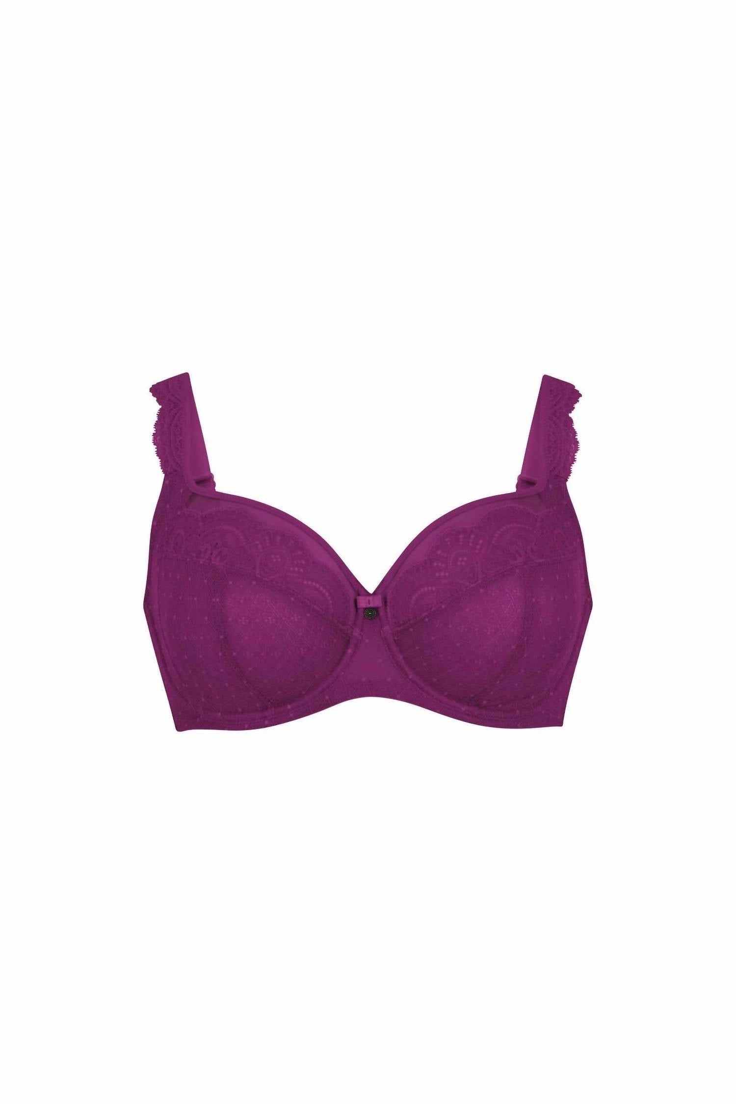 Selma Full Cup With Underwire Bra In Purple Wine