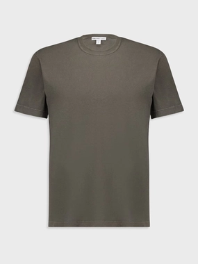 Short Sleeve Crew Neck Green T-Shirt Tops Mens - flannel shirts