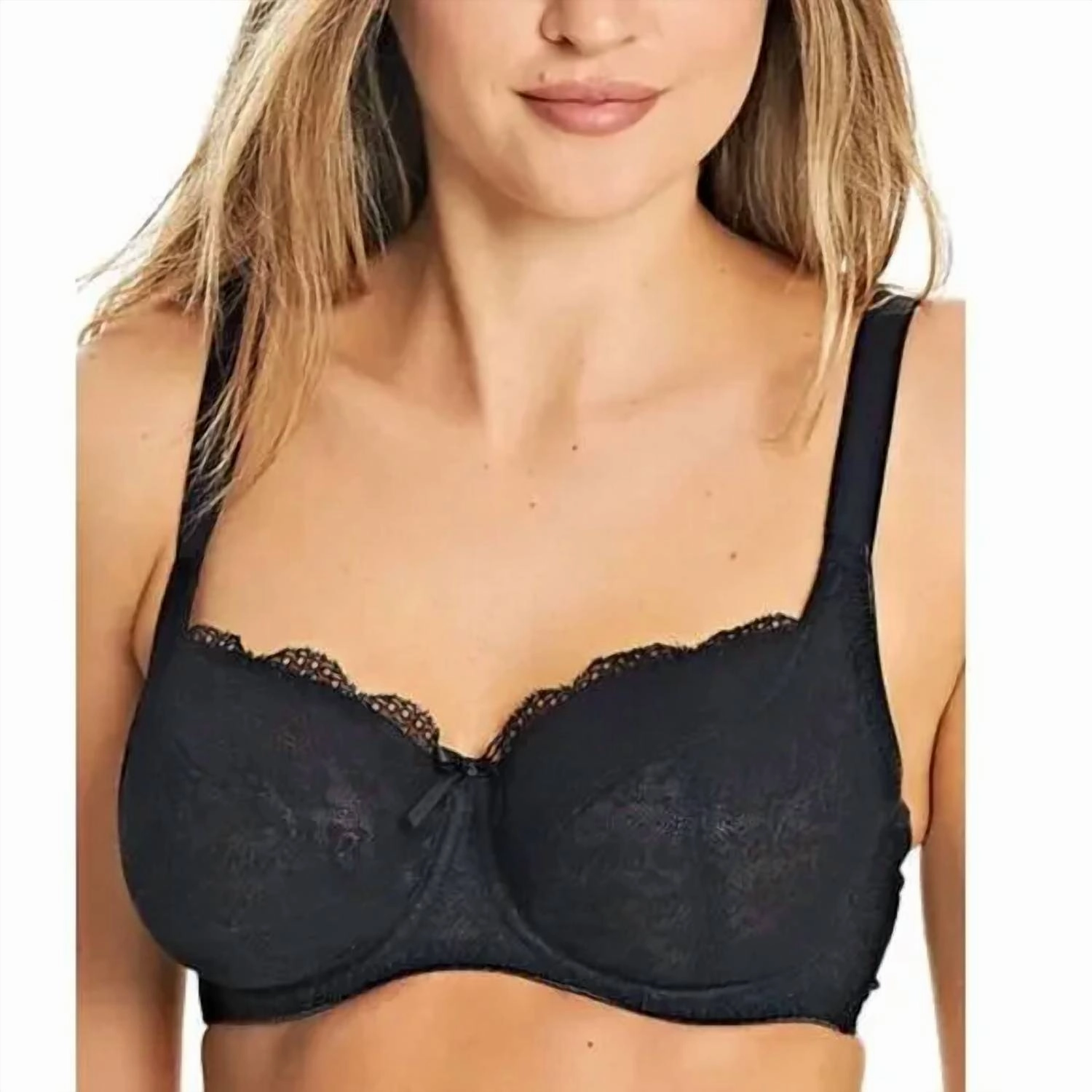 Signature Underwire Balcony Balconette Bra In Black