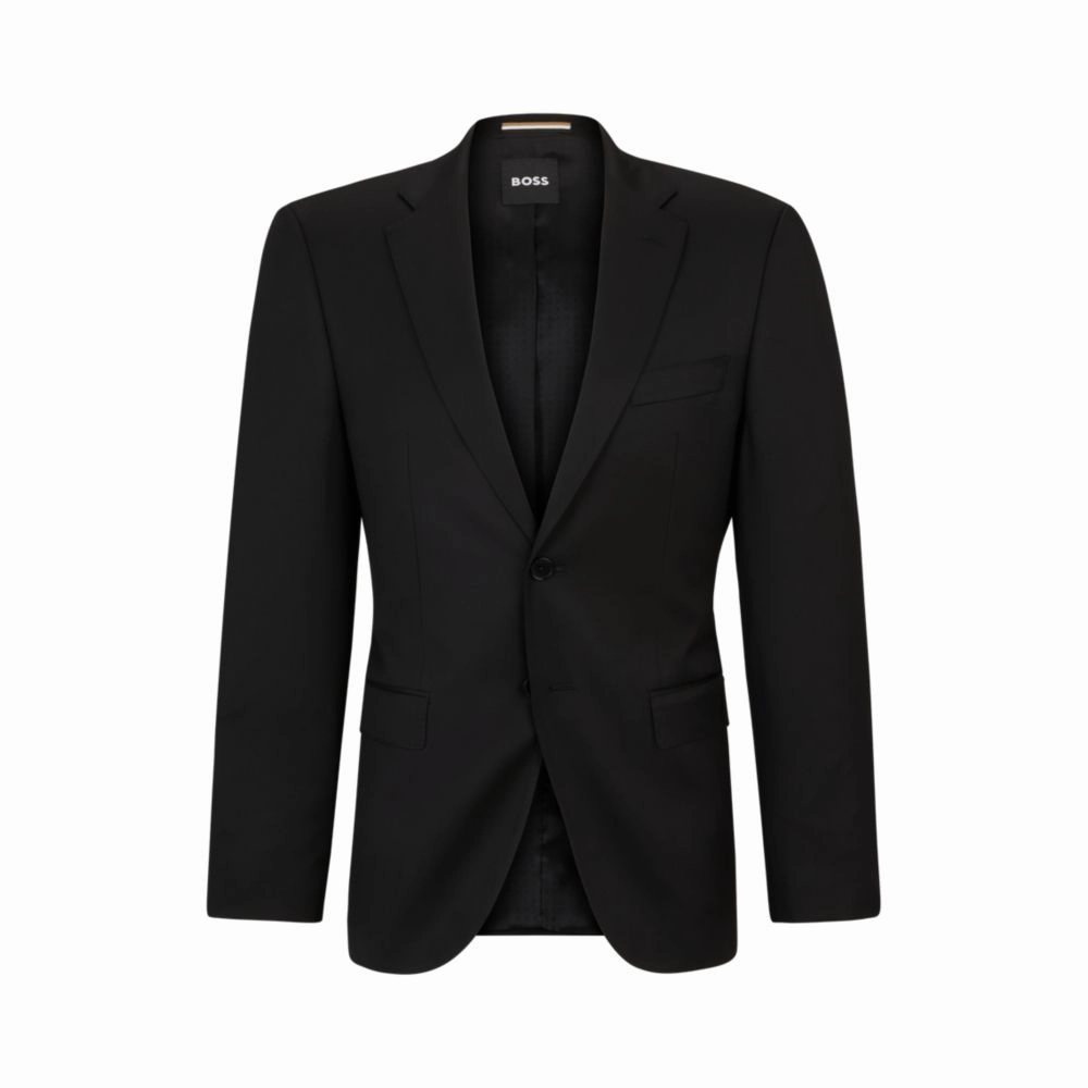 Single-breasted jacket in virgin-wool serge
