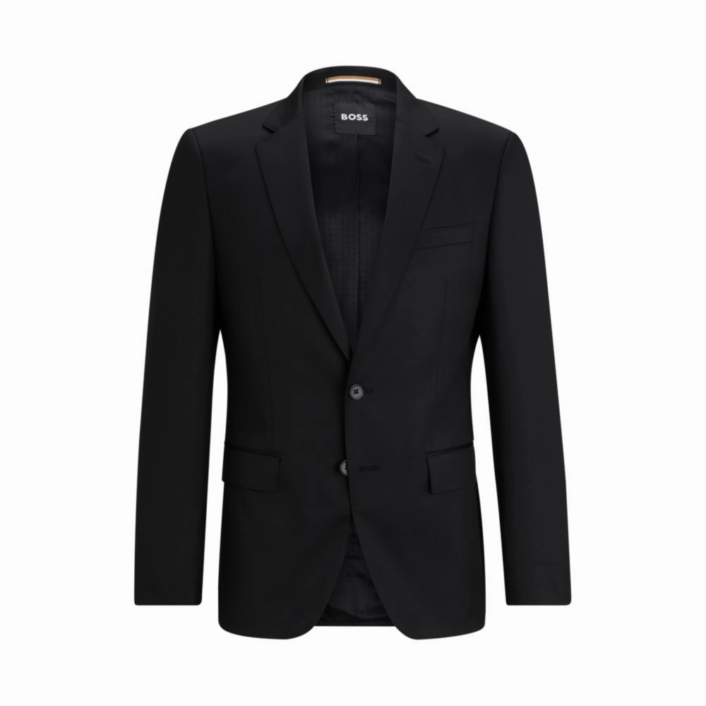 Single-breasted jacket in virgin-wool serge