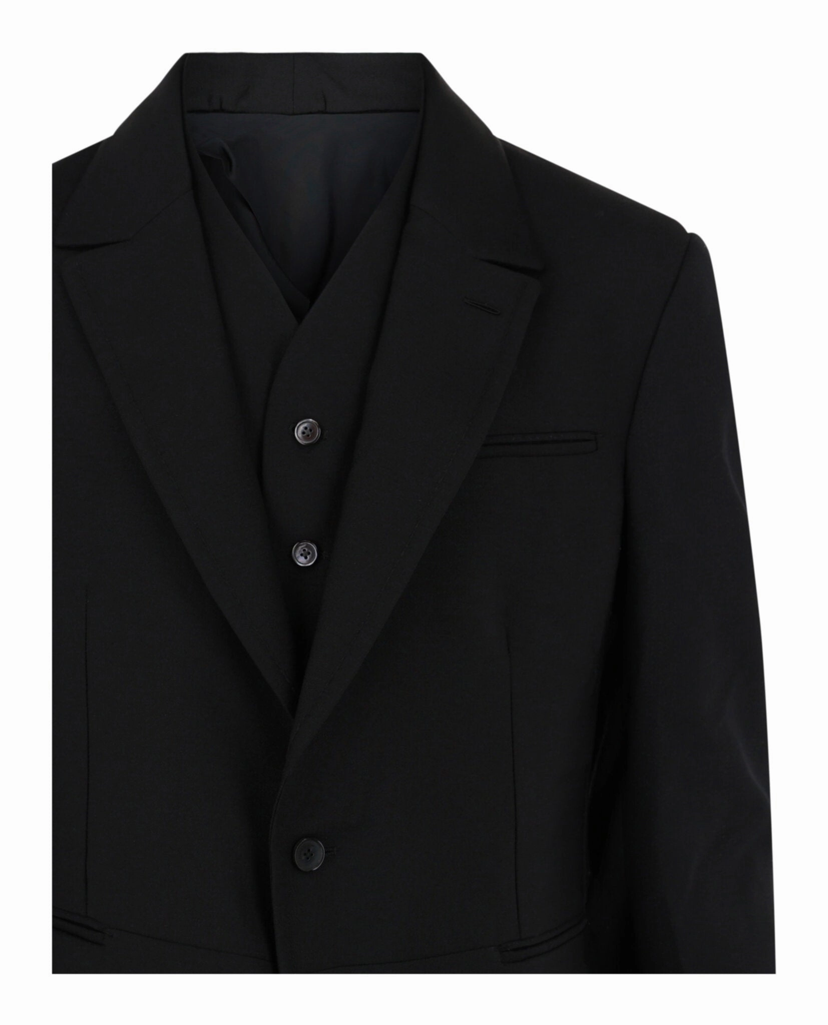 Single-Breasted Layered Blazer