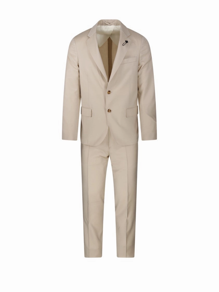 Single-Breasted Tailored Suit With Slim-Fit Trousers
