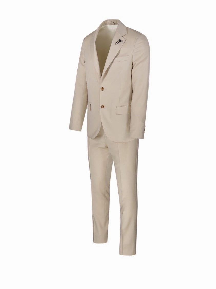 Single-Breasted Tailored Suit With Slim-Fit Trousers