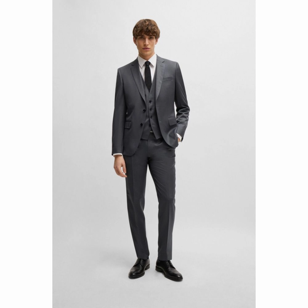 Single-breasted waistcoat in virgin-wool serge