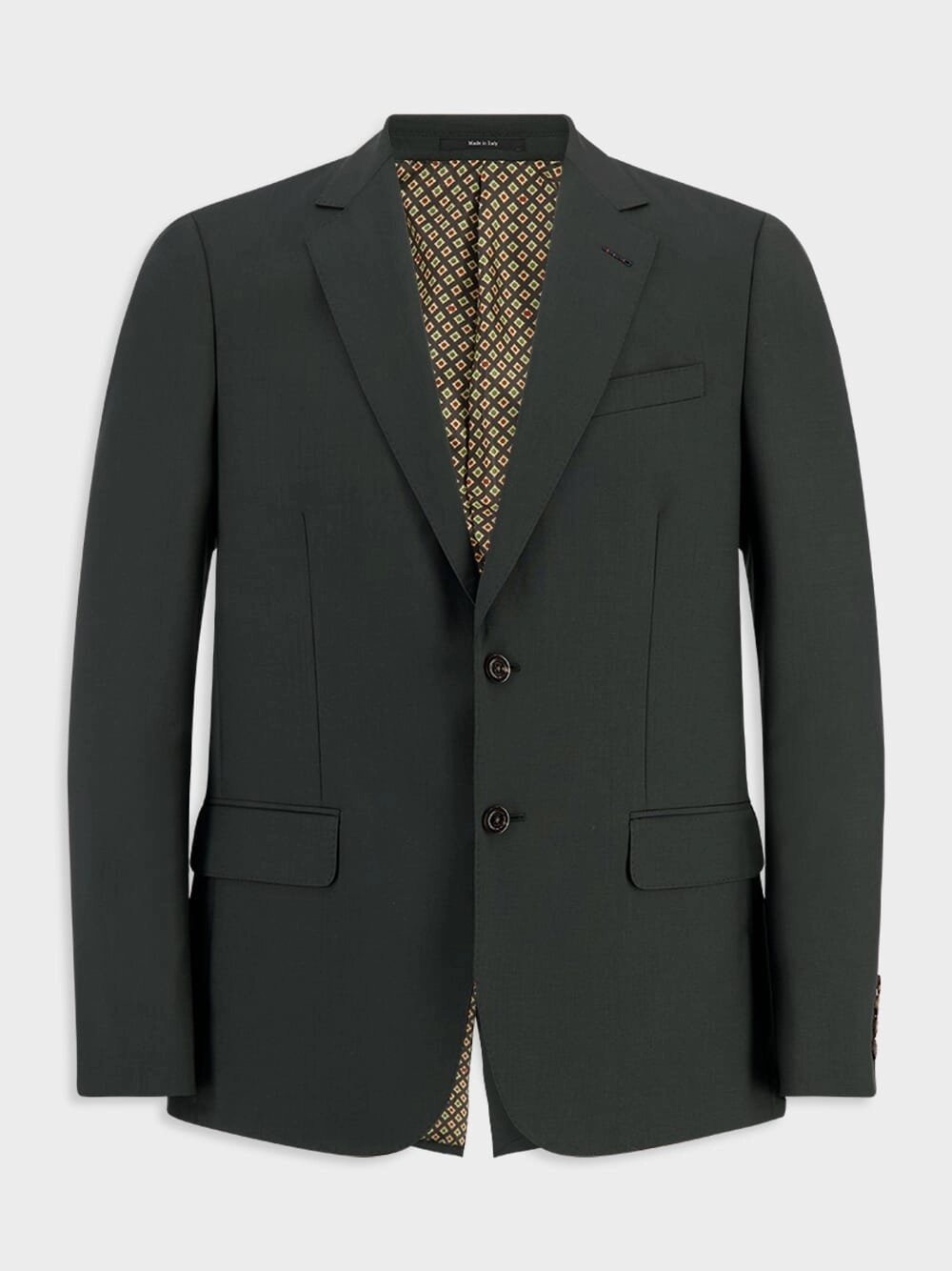 Single-Breasted Wool Moahir Suit