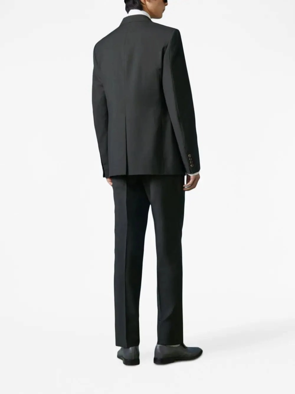 Single-Breasted Wool Moahir Suit