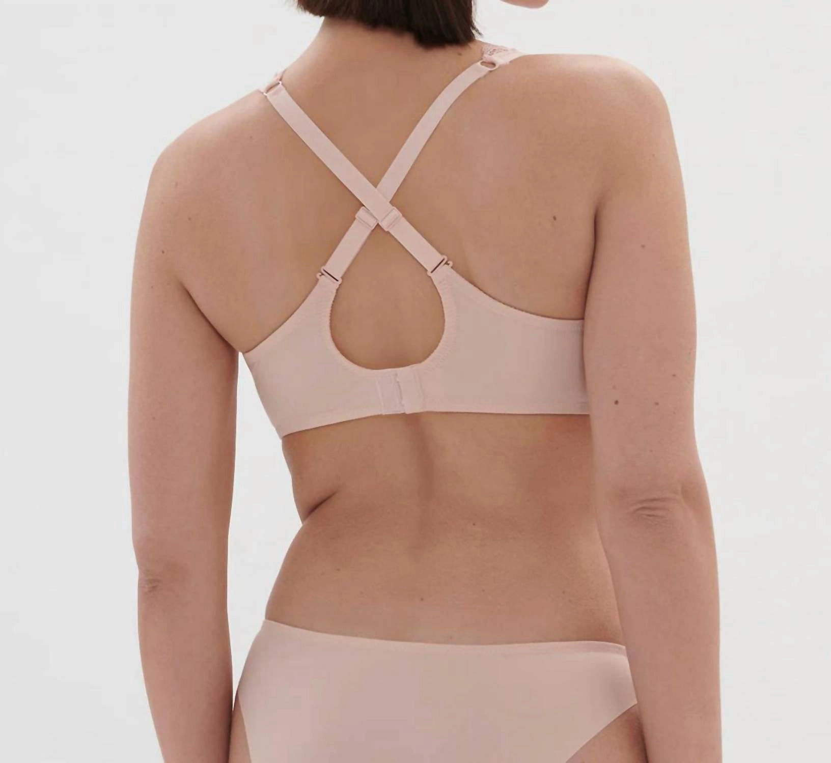 Singuliere Full Cup Bra In Petal Powder