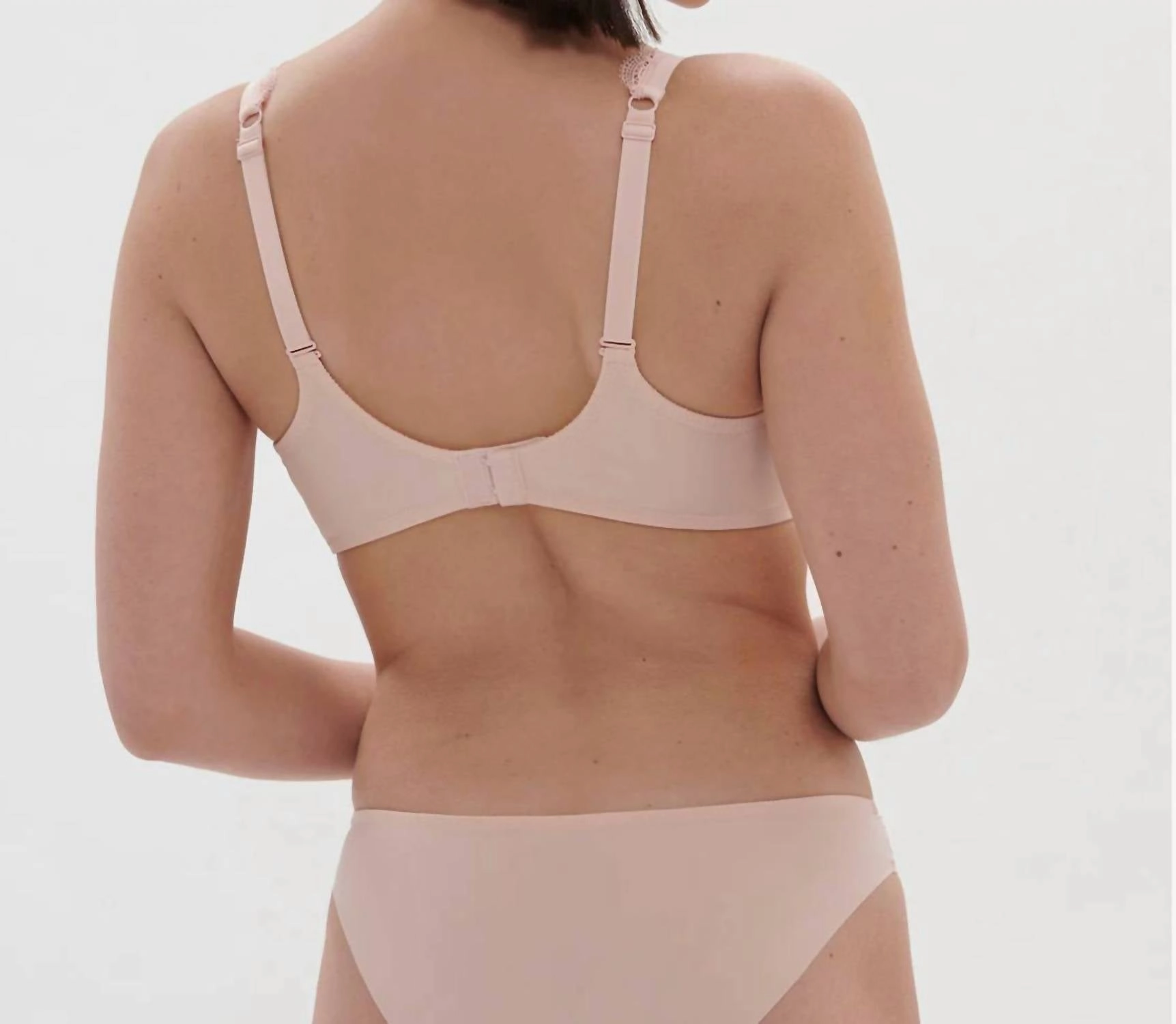 Singuliere Full Cup Bra In Petal Powder