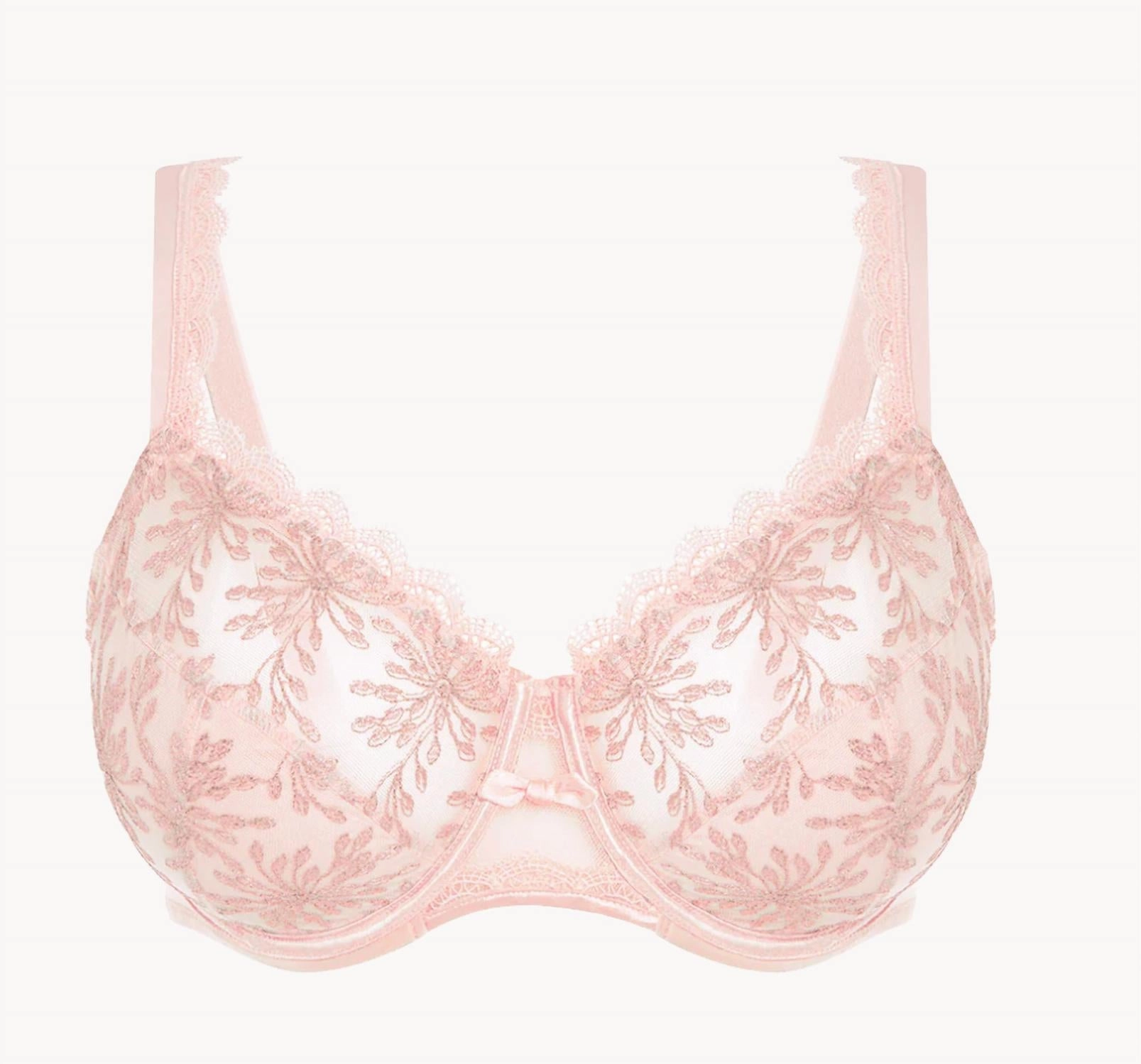 Singuliere Full Cup Bra In Petal Powder