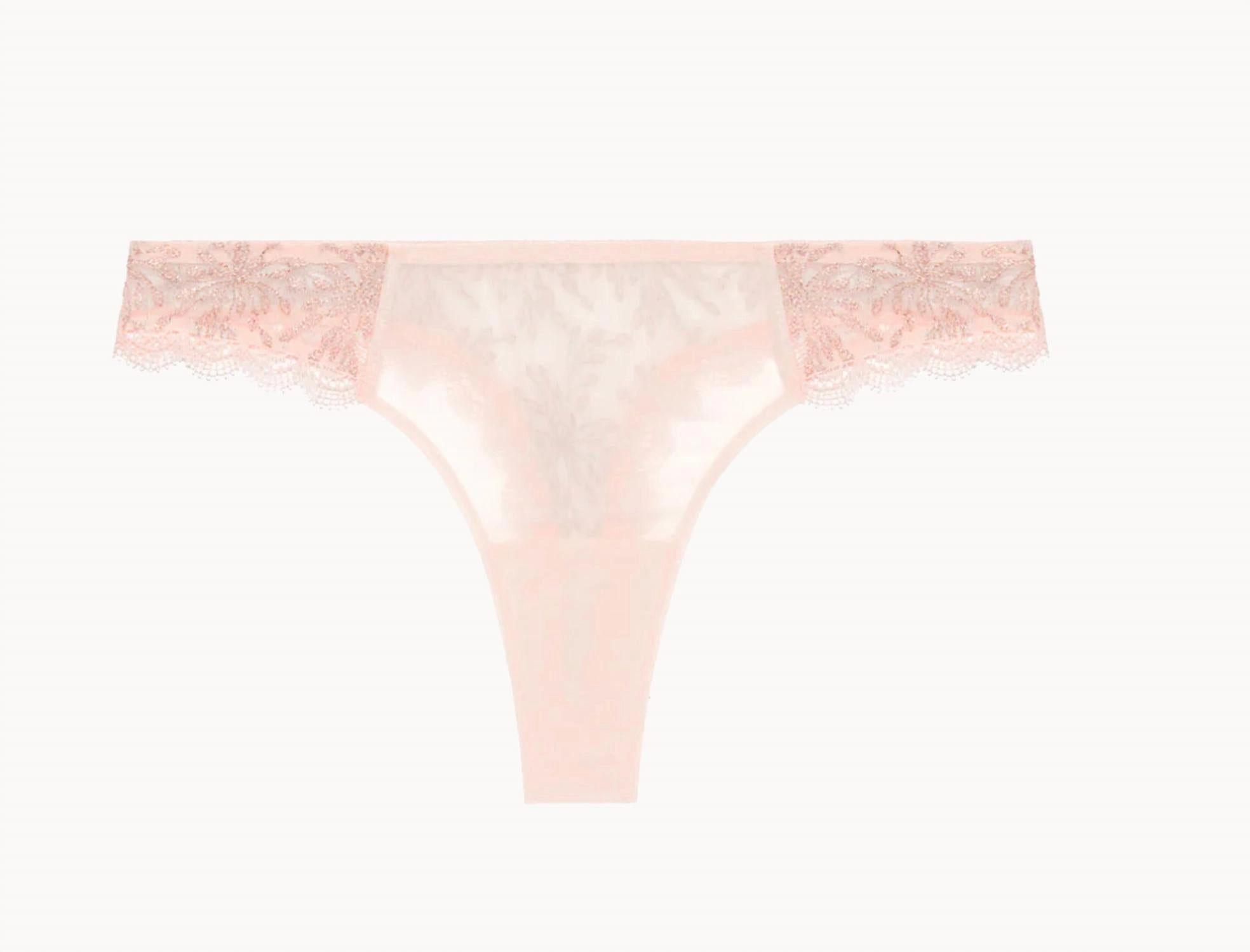 Singuliere Tanga Thong In Petal Powder