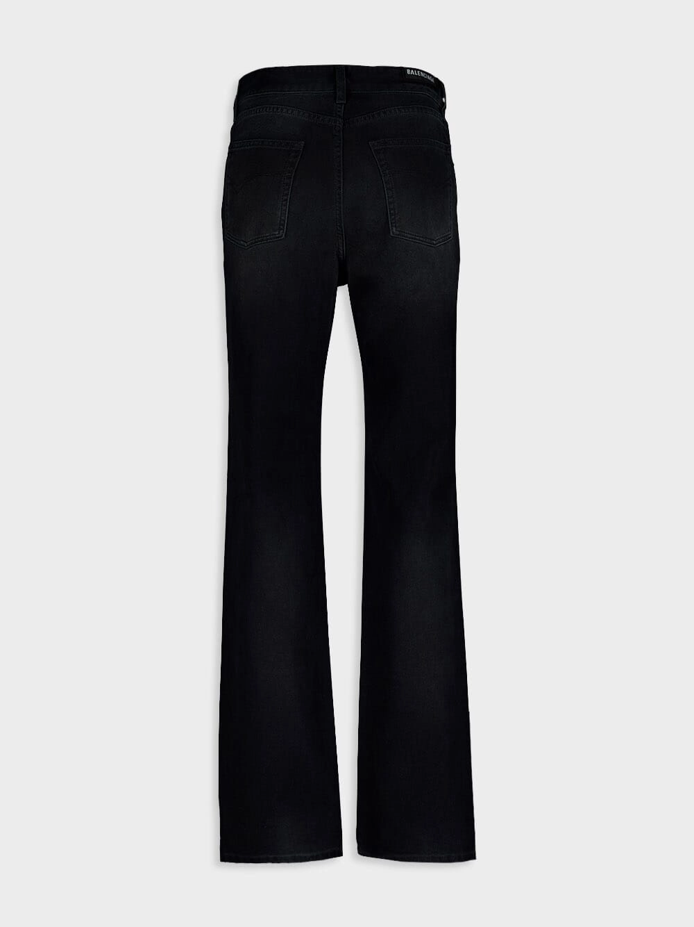 Slim Faded Black Trousers