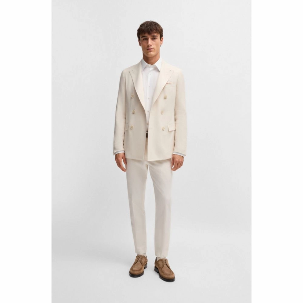 Slim-fit blazer in patterned silk and cashmere
