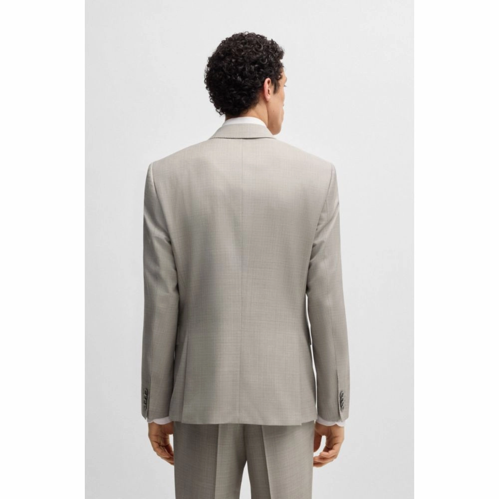 Slim-fit suit in patterned wool