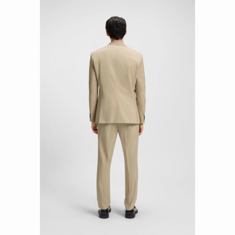 Slim-fit suit in performance-stretch wool