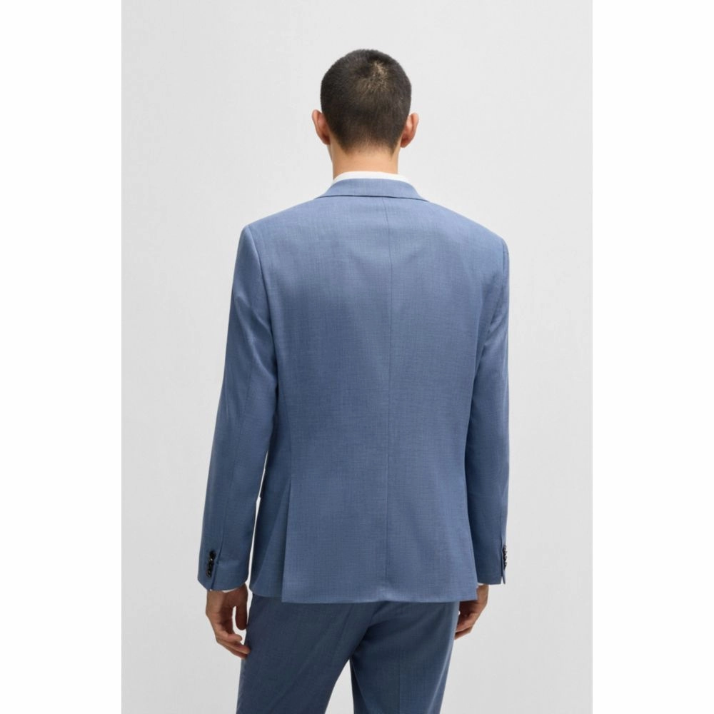 Slim-fit suit jacket in moulin performance-stretch cloth