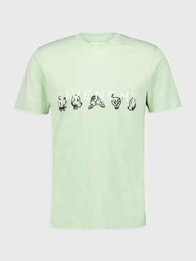 Slim Fit T-Shirt in Cotton Tops Mens - flannel shirts
