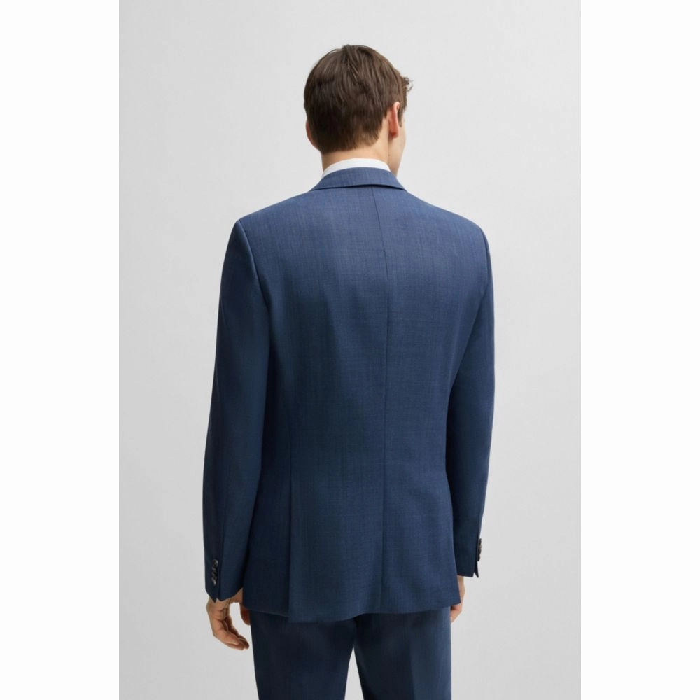 Slim-fit three-piece suit in patterned wool