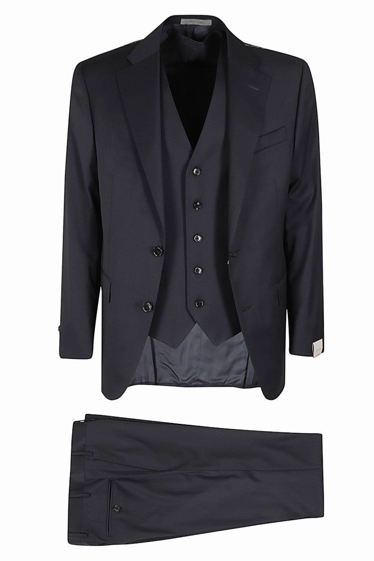 Slim Fit Virgin Wool Three-Piece Suit