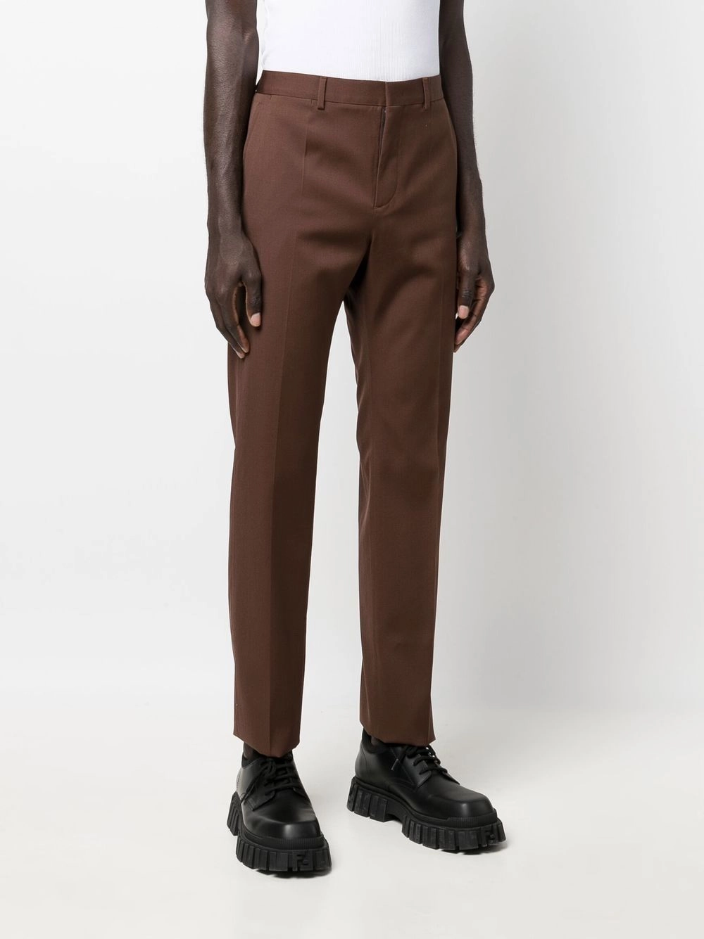 Slim Fit Wool Trousers