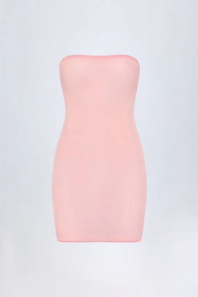Soft Mesh Mini Slip Dress in Pink Dresses best price