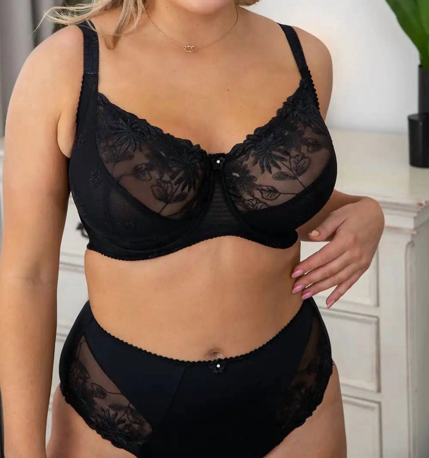 St. Tropez Full Cup Bra In Black