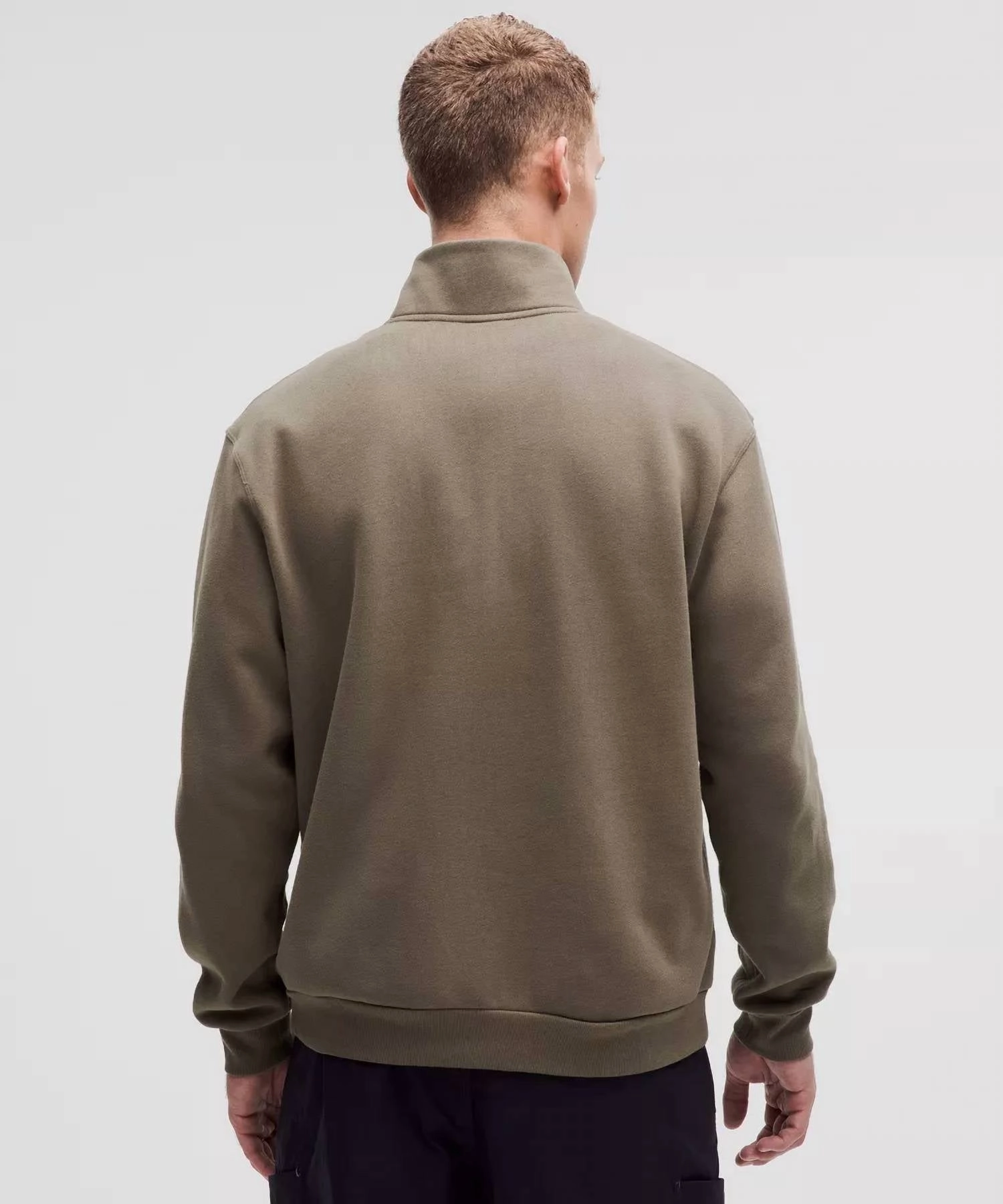 Steady State Half Zip Sweater In Nomad