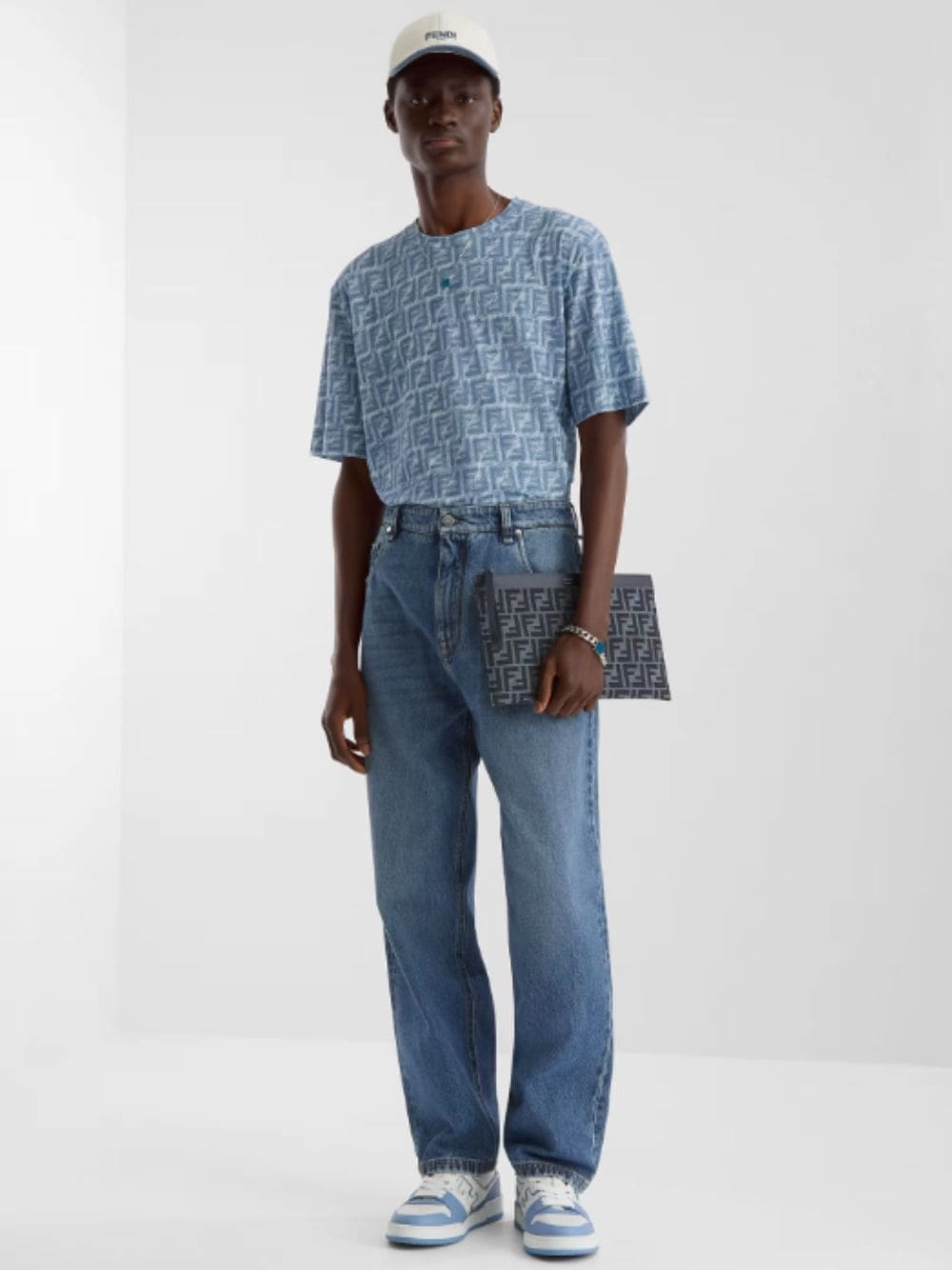 Straight-Cut Long Jeans