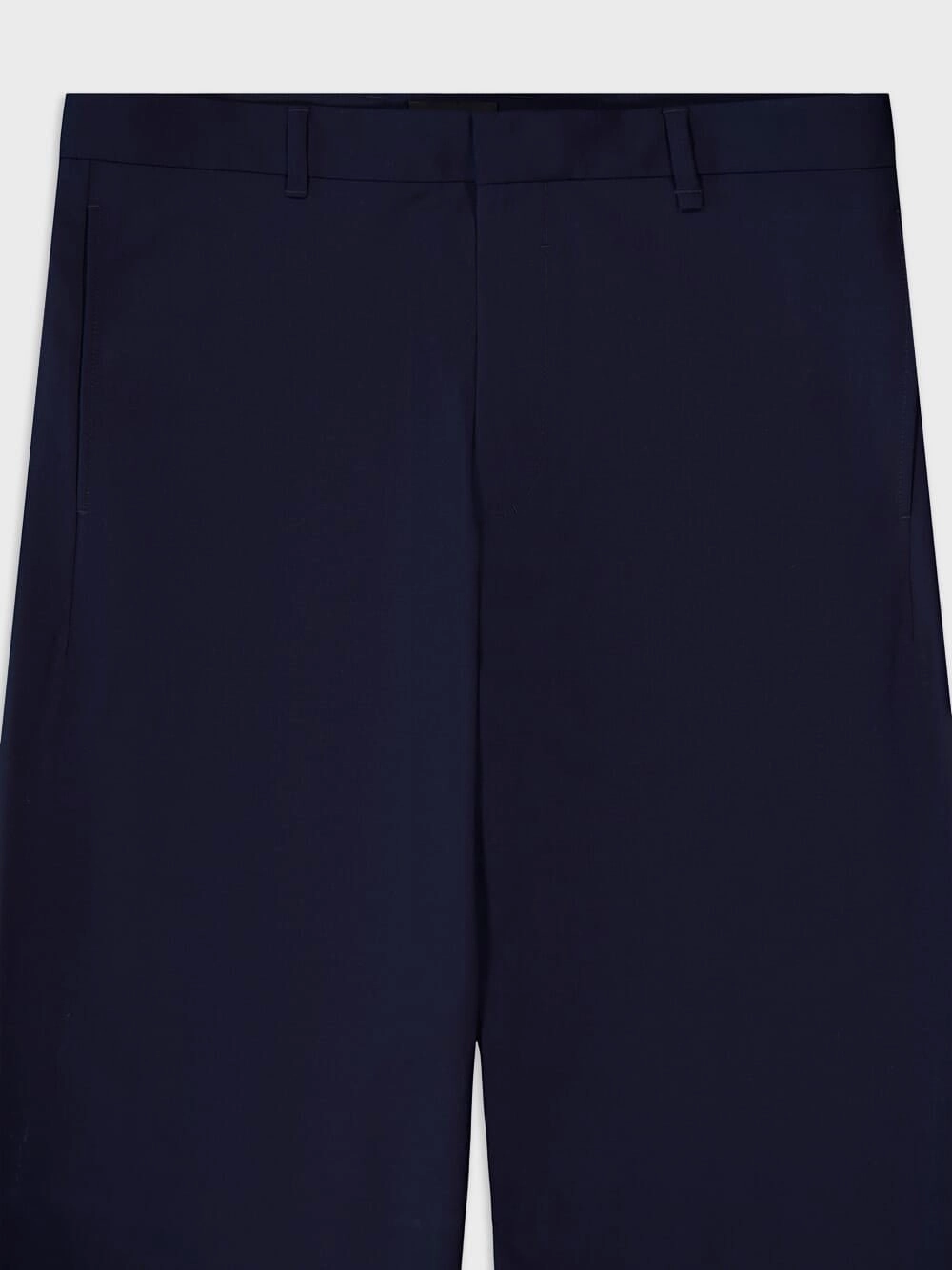 Straight-Leg Cotton Trousers