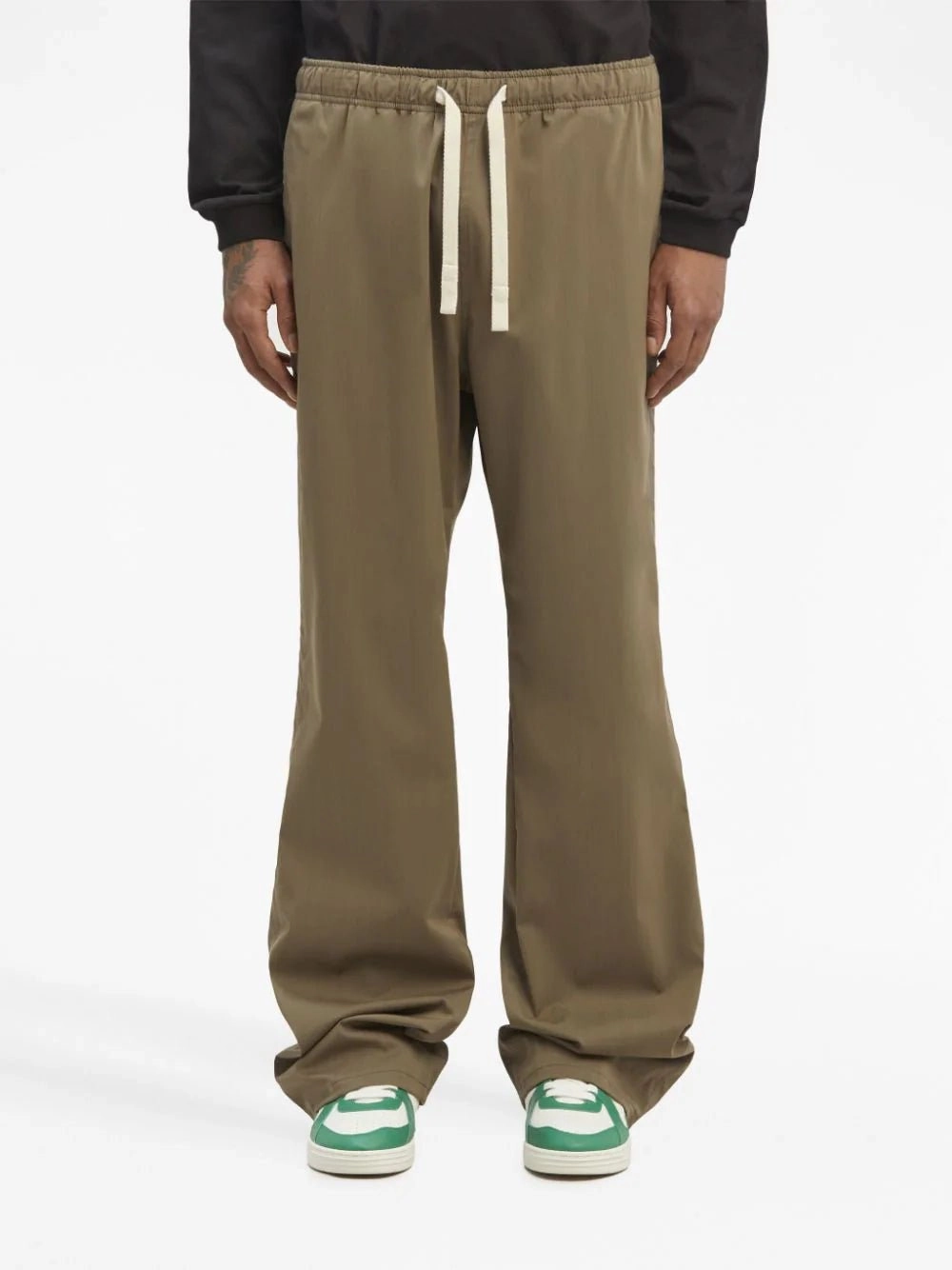 Straight-Leg Drawstring Trousers