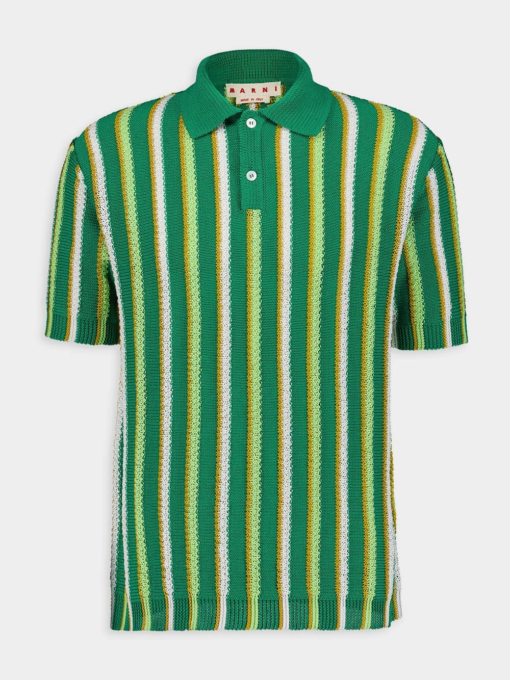 Striped Crochet Polo Shirt Tops Mens - men's t-shirts outlet