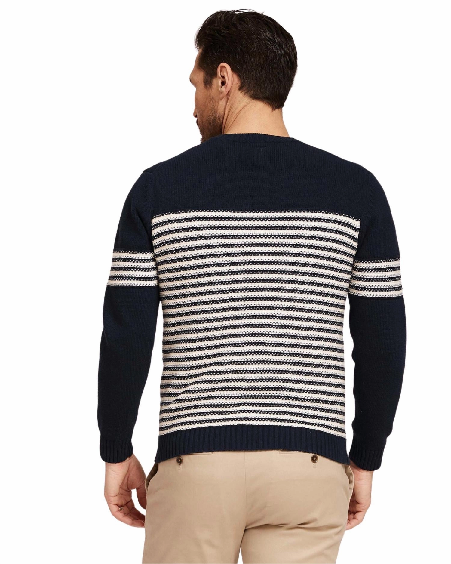 Striped Sweater In Navy