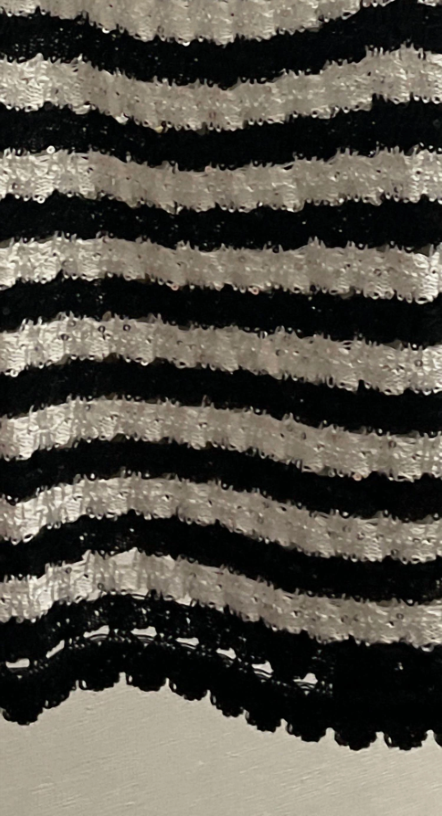 Striped Tank Top In Black / White