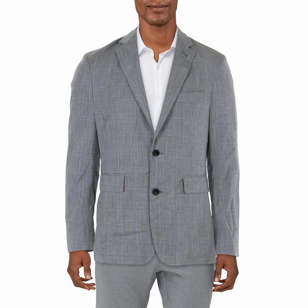 Studio Mens Wool Blend Suit Separate Two-Button Blazer