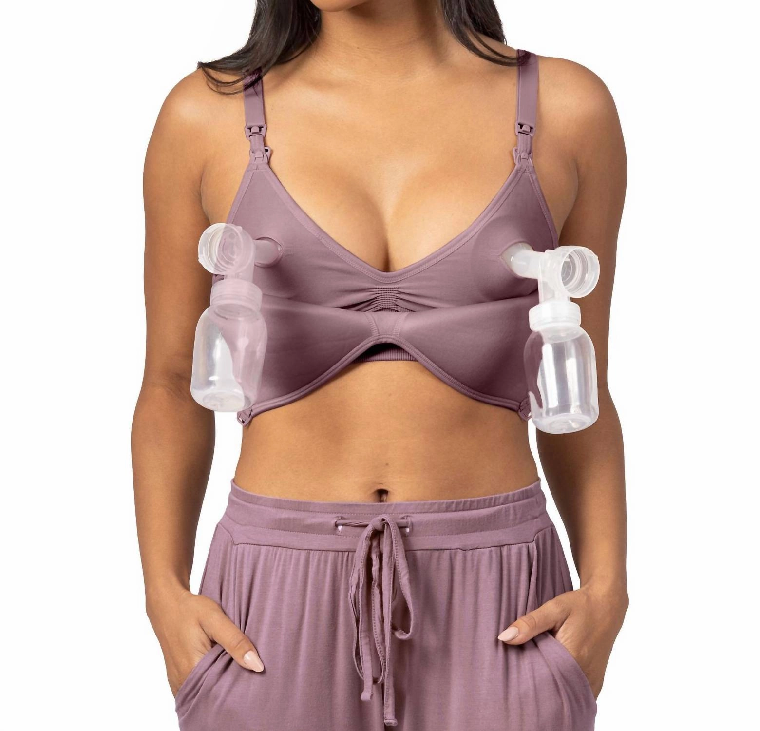 Sublime Contour Hands-Free Pumping & Nursing Bra In Twlilight