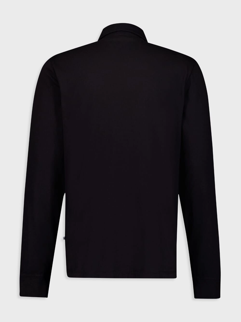 Sueded Jersey Black Rugby Polo