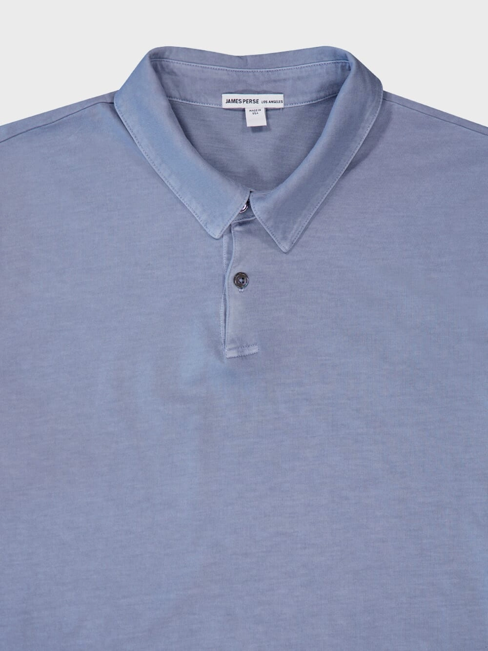 Sueded Jersey Blue Polo