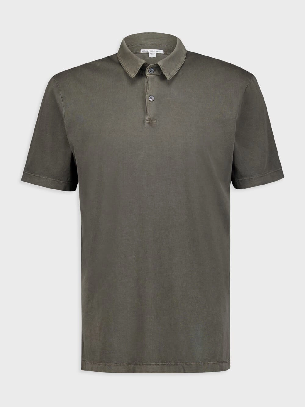 Sueded Jersey Green Polo Tops Mens - men's t-shirts outlet